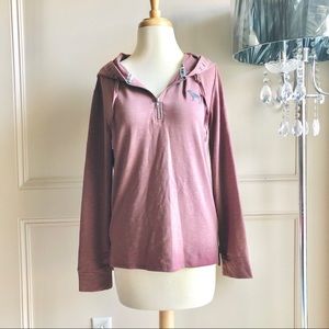 VS PINK Quarter Zip Pullover Hoodie Top Size XS